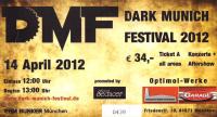 Ticket Dark Munich Festival 2012
