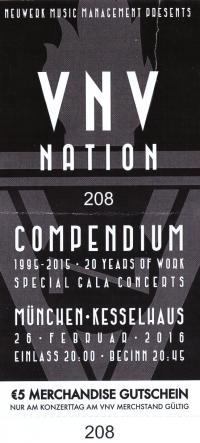 Ticket VNV Nation - Compendium Gala Event